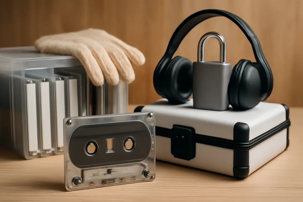 Come archiviare in sicurezza musicassette e nastri: le precauzioni che salvano la tua collezione