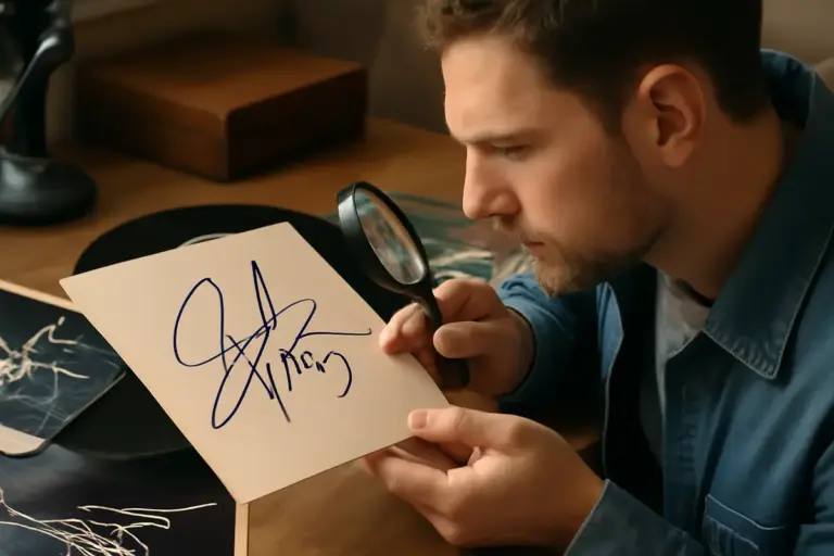 Riconoscere un autografo autentico: trucchi per evitare le truffe nei memorabilia musicali